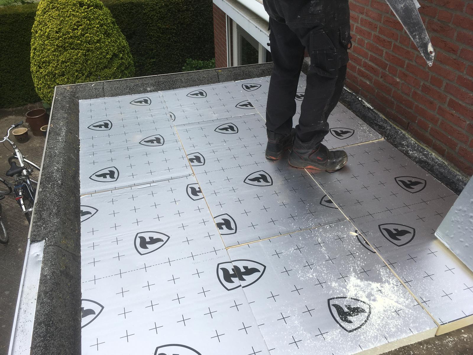 Tijdens: isolatie aangebracht